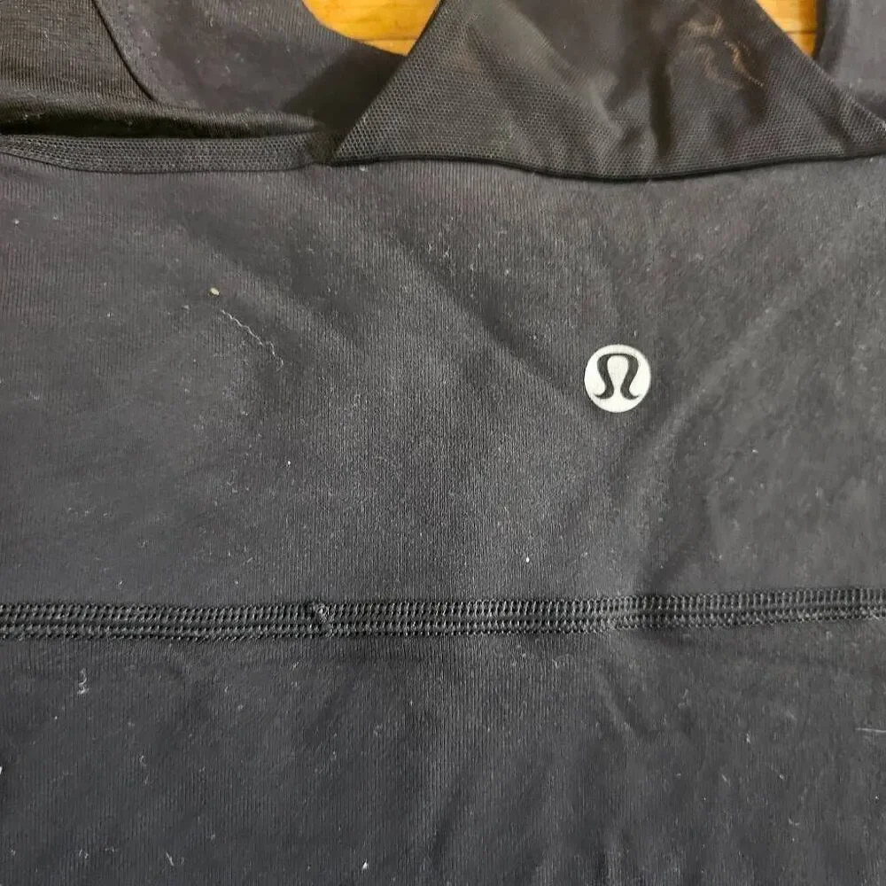 Lululemon Black Scoop Neck Tank Top Size 6 - Picture 5 of 6